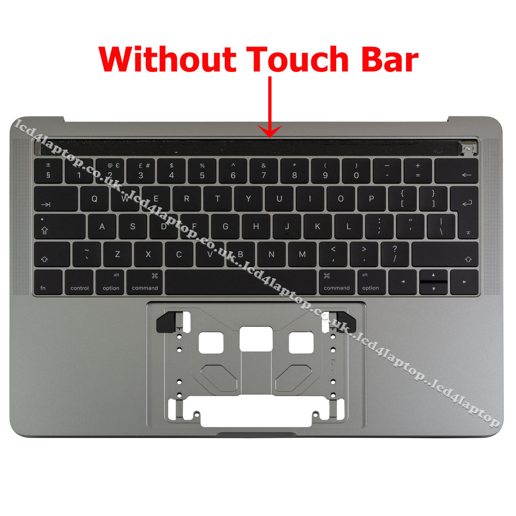 For Apple MacBook Pro A1706 EMC 3163 3071 Grey UK Keyboard Housings Topcase - Lcd4Laptop