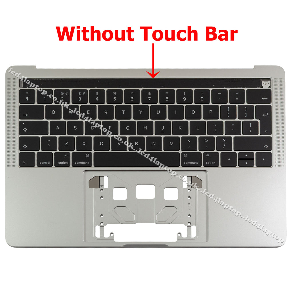 For Silver MacBook Pro A1706 EMC 3071 Topcase UK Keyboard Housings Late 2016 2017 Lcd4Laptop