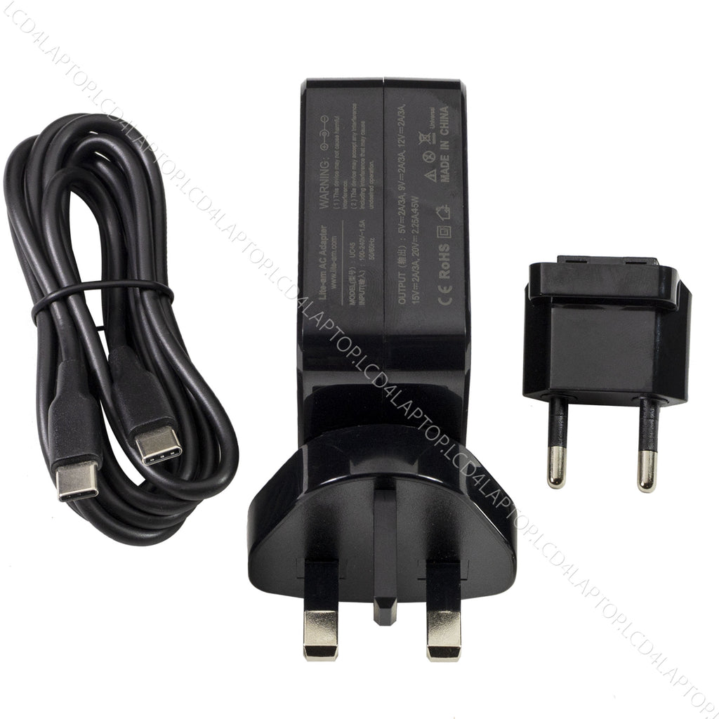 Chargeur PC Type-C Laptop Adapter USB-C 5V 3A - 9V 3A - 12V 3A